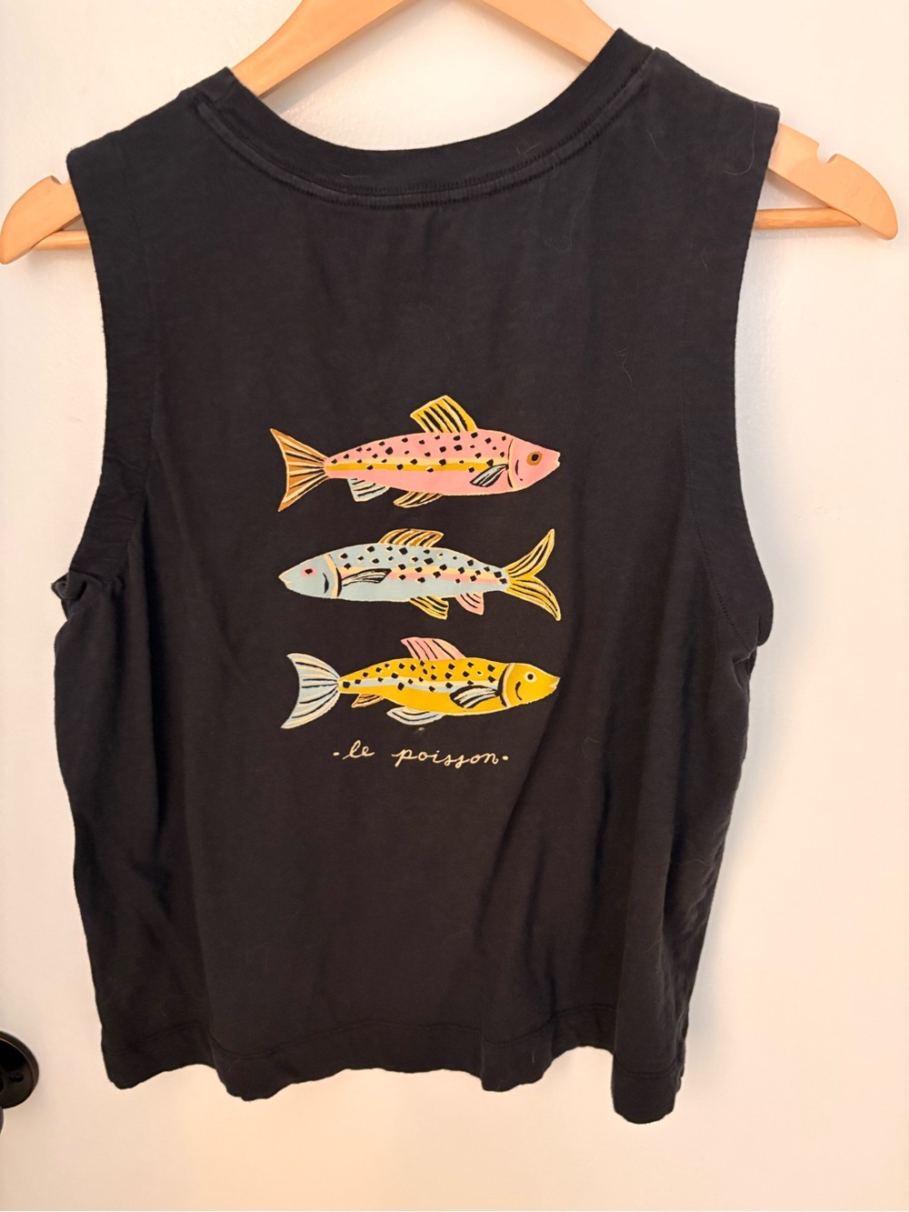 Maeve Navy Tank Top